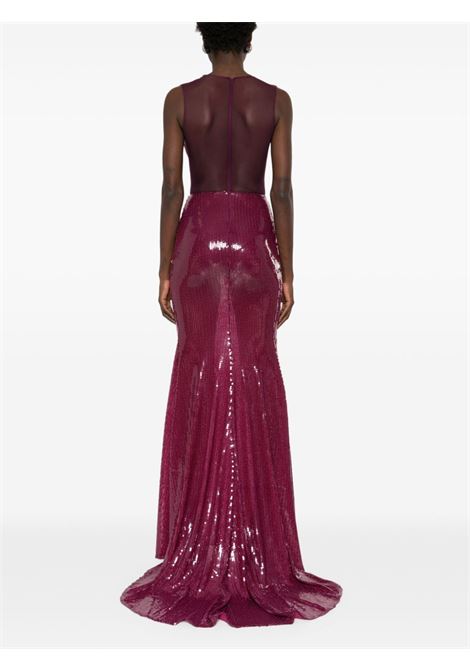 Purple sequinned mesh gown Alex perry - women ALEX PERRY | D1438PLM